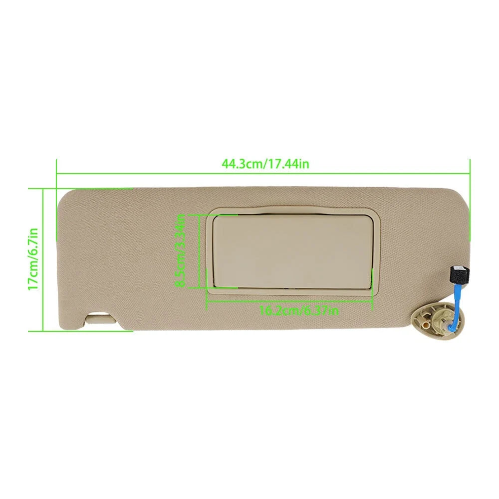 Visor for Honda Pilot (2017–2021) Beige Plastic