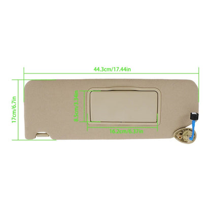 Visor for Honda Pilot (2017–2021) Beige Plastic