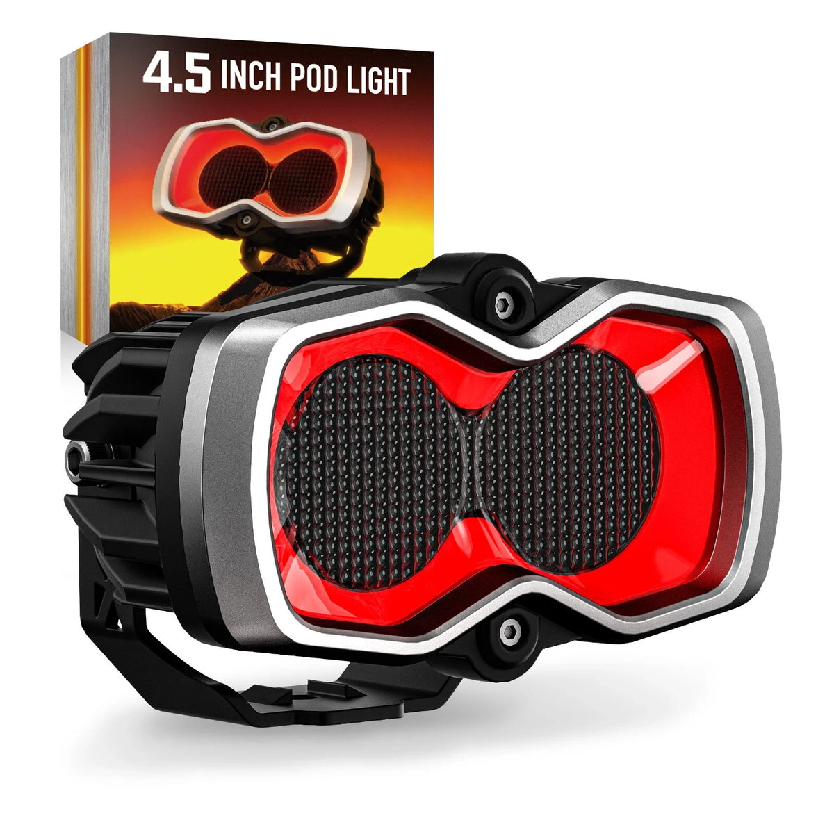 2X 4.5" LED Work Lights Pod for Off Road Flood Lamp Combo Beam