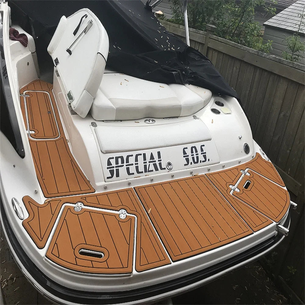 EVA Foam Swim Platform Pad for Rinker 232 (2000–2002) Faux Teak Deck Mat