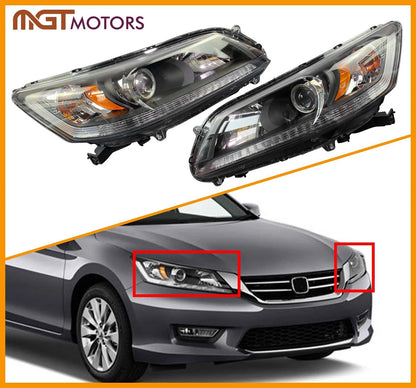 Set of 2 Headlights for Honda Accord (2013–2015) HO2502151 HO2503151