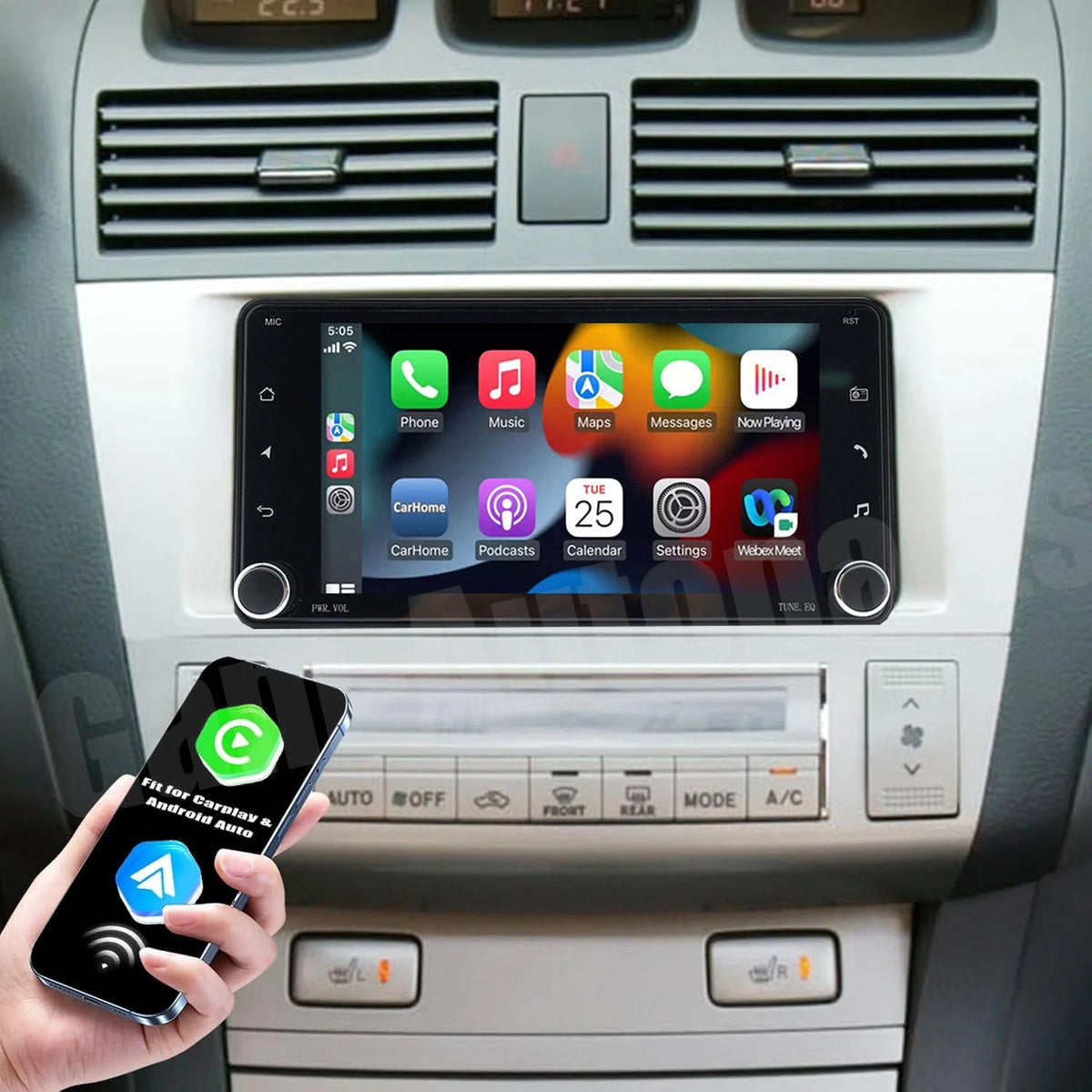 7" Carplay Android Stereo for Toyota Solara (2004–2008)