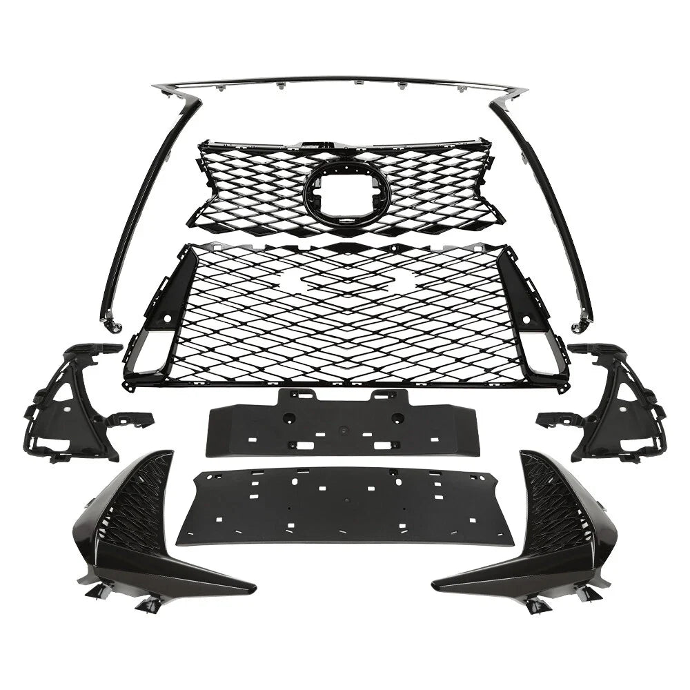 Front Grille Set for Lexus IS250 IS350 F Sport (2017–2022) Black
