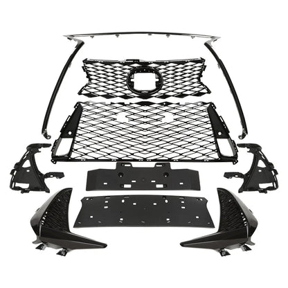 Front Grille Set for Lexus IS250 IS350 F Sport (2017–2022) Black