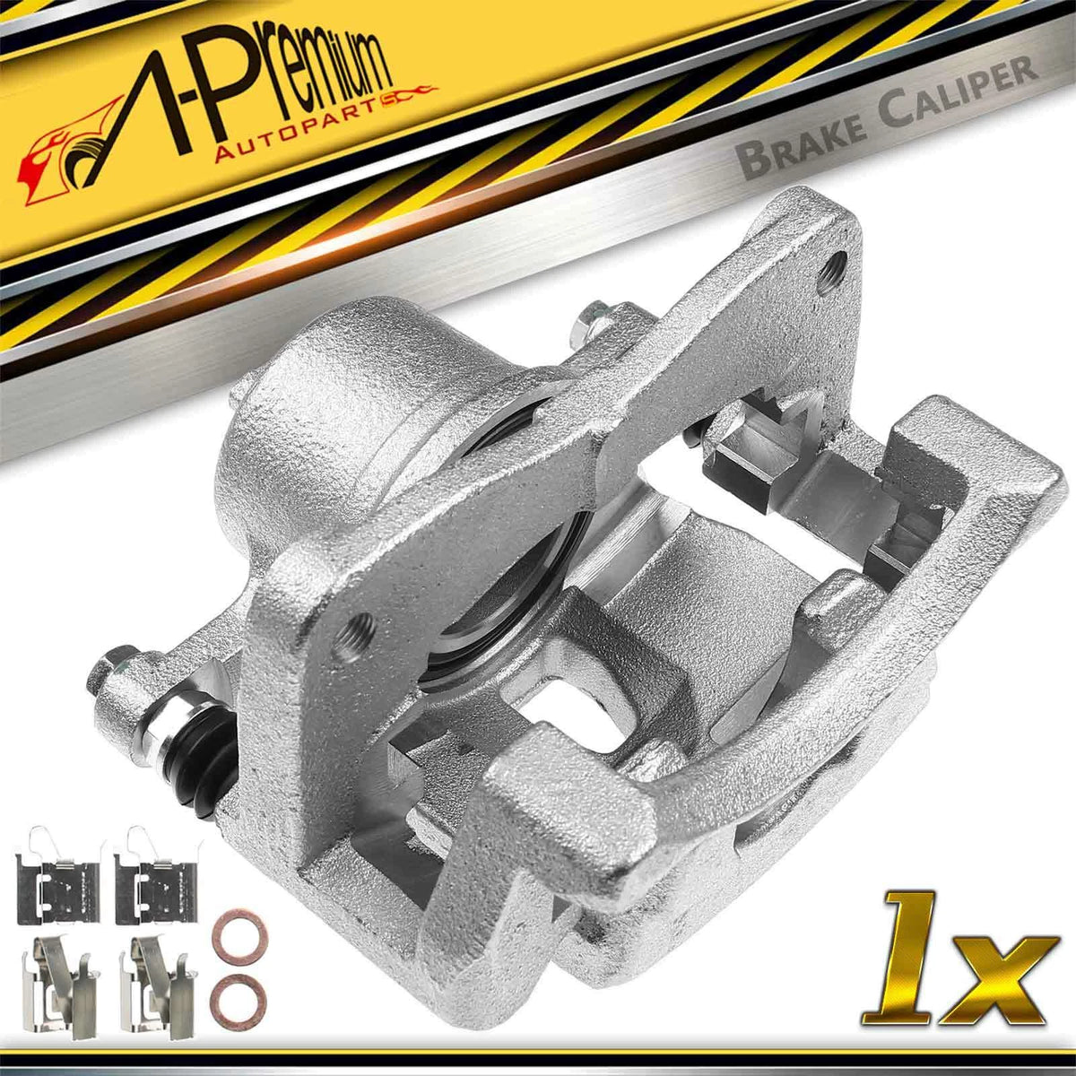 A-Premium Disc Brake Caliper w/Bracket for Toyota Yaris SE (2012–2018) 4773052211, 19-B7025