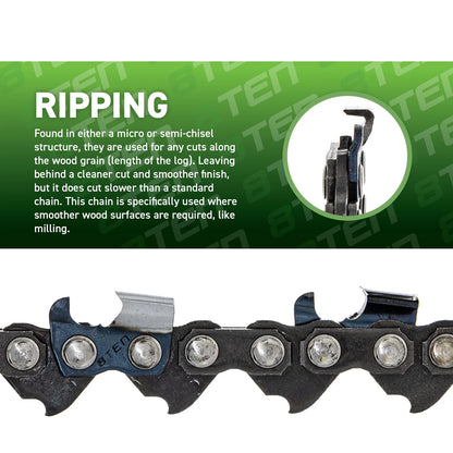 4-Pack Chainsaw Chain 24 Inch .050 3/8 84DL for Echo CS590 CS-7310P (2015–2023)