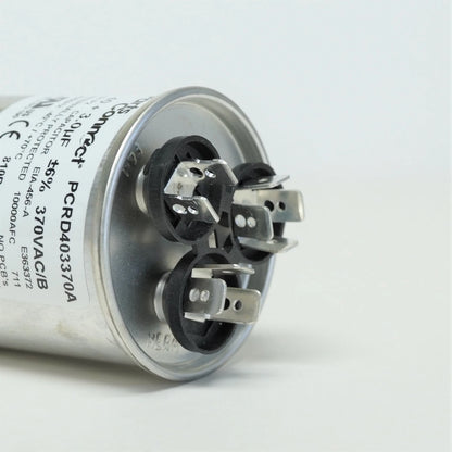 Run Capacitor 40 + 3 mfd 370 Volt Dual Round for American Made