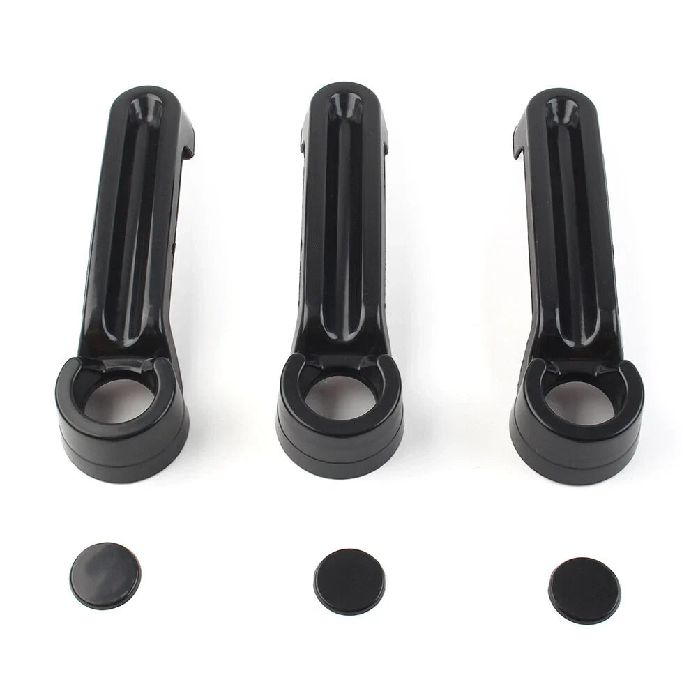 6 Pcs Exterior Door Handle Tailgate Cover Trim for Jeep Wrangler JK (2007–2017)