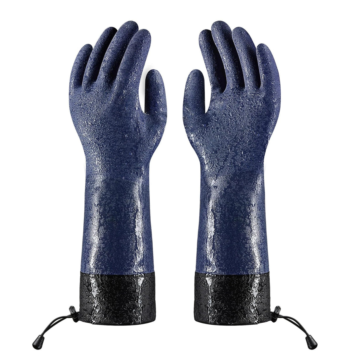 2X Waterproof Winter Freezer Gloves for COOLJOB (X-Large, Dark Blue)