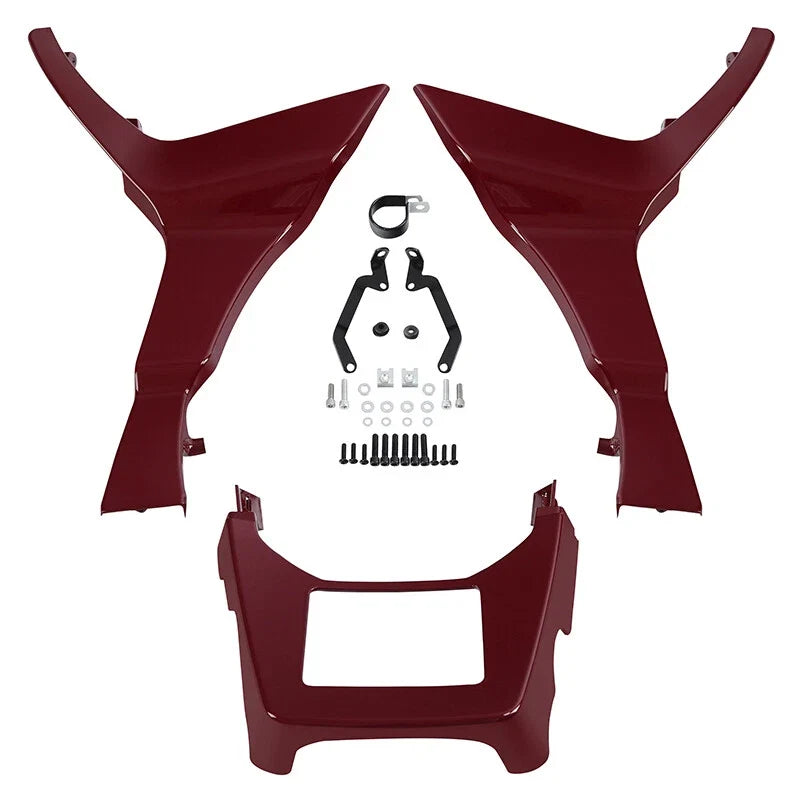 Chin Spoilers Fairings for Harley Road Glide (2017–2023) Velocity Red Sunglo
