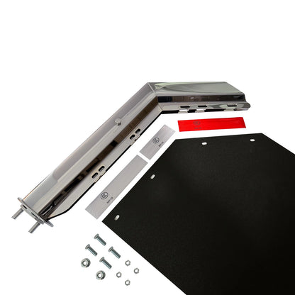2X Stainless Steel Spring Loaded Mudflap Hanger Kit for Semi Truck