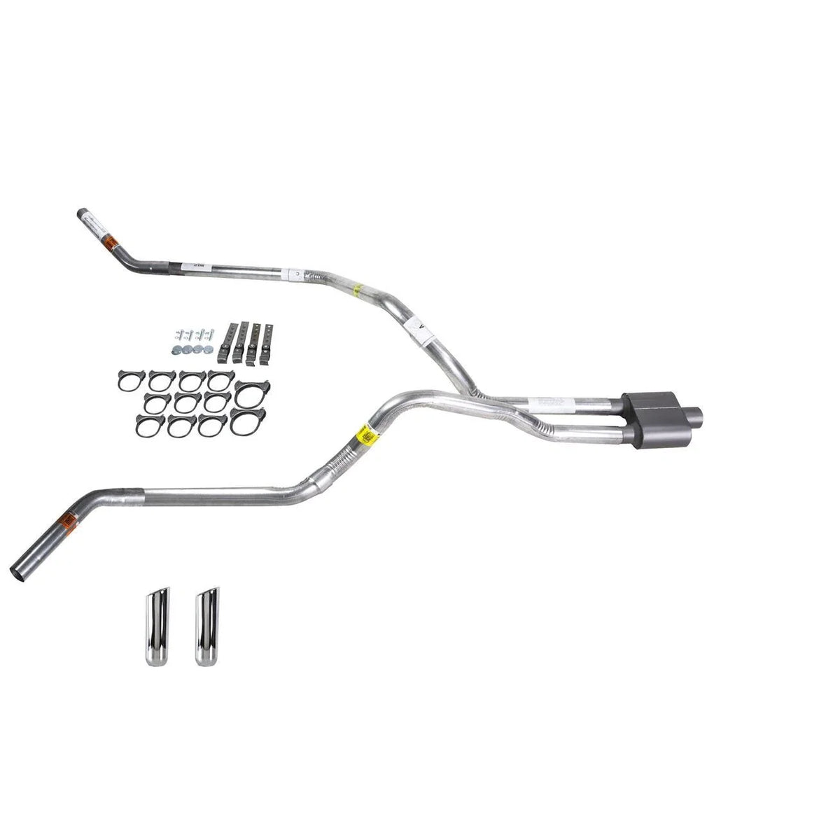Dual Exhaust 2.5" Pipe & 1 Chamber Muffler for Tundra (2000–2007)