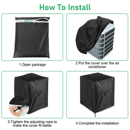 Air Conditioner Dust Snow Cover Protector for A/C Outdoor