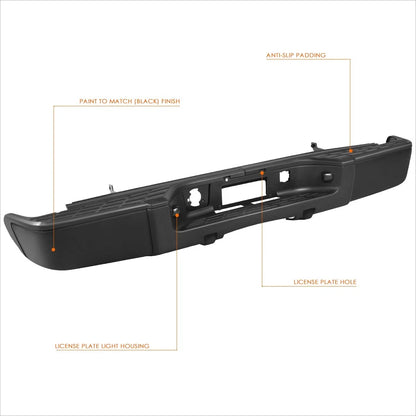 Rear Step Pad Bumper for Silverado/Sierra 1500 (2007–2013)