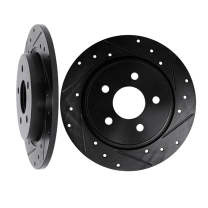Rotor Set Front for Subaru WRX (2012–2014) ALX-PAU-DF-8002-13002-CLA8, Vented, Drilled, Slotted