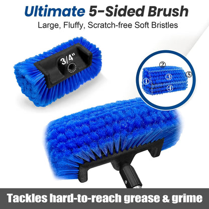 65'' Five-Sided Car Wash Brush for Scratch-Free Cleaning