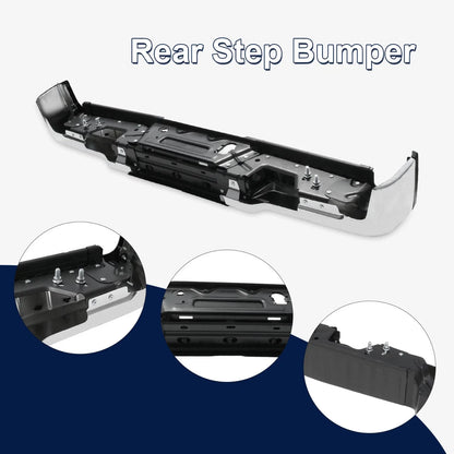 Chrome Rear Bumper Assembly for Ford F-250 F-350 SuperDuty (2017–2022)
