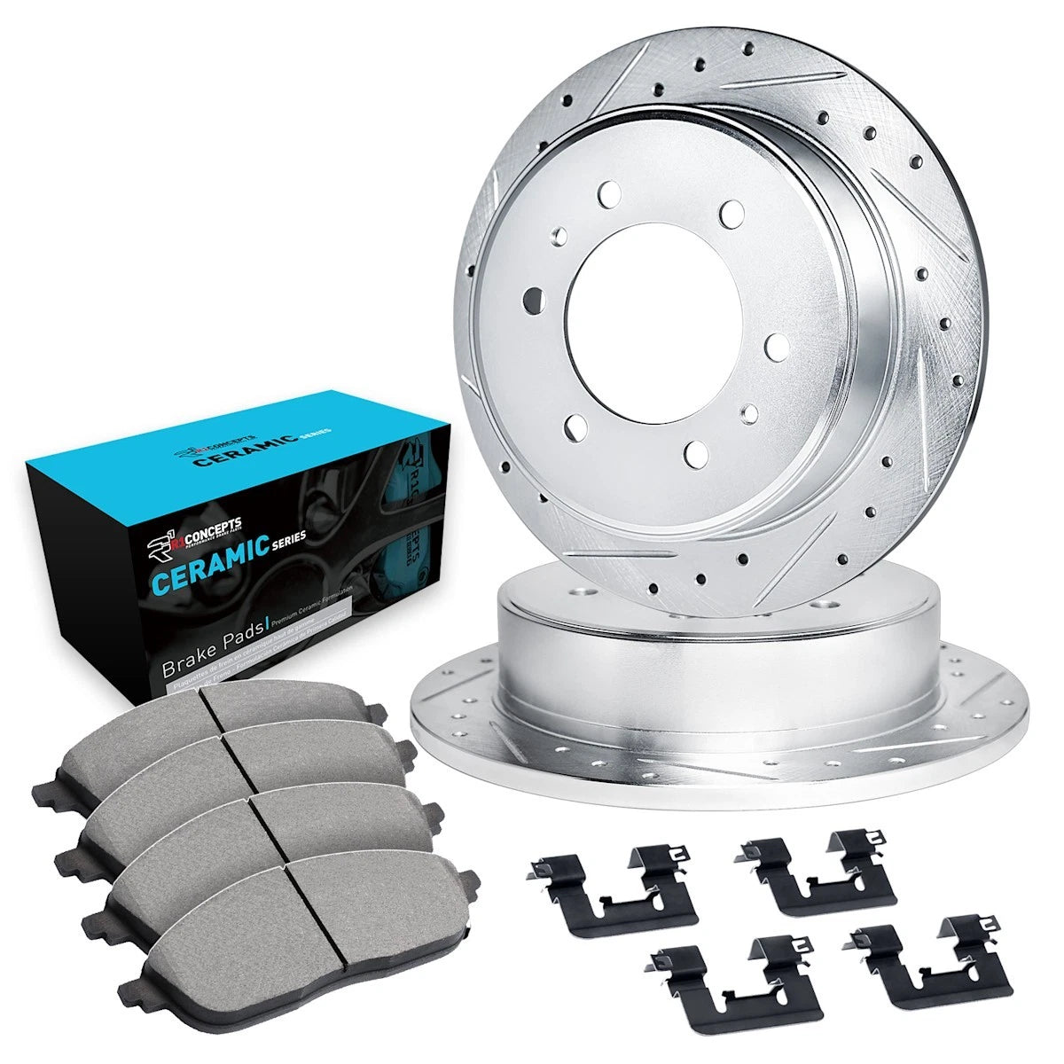 2X Brake Disc and Pad Kit Set for Chevy Relay (2006–2009) WGWH1-52019