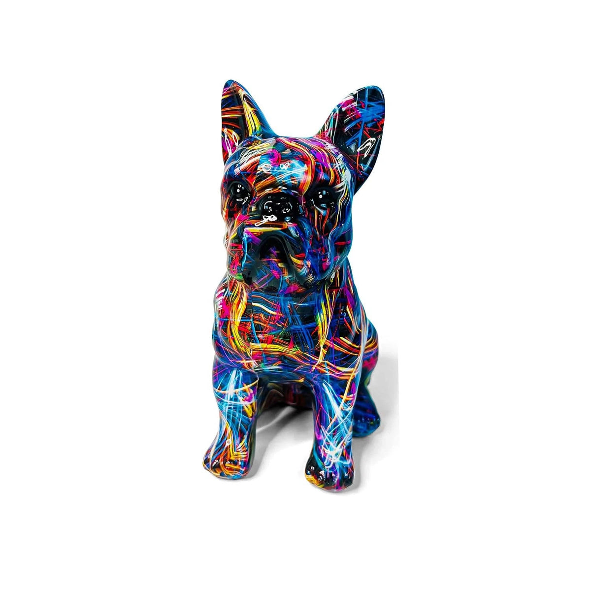 French Bulldog Statue for Home Decor (Unique Water Transfer Art)