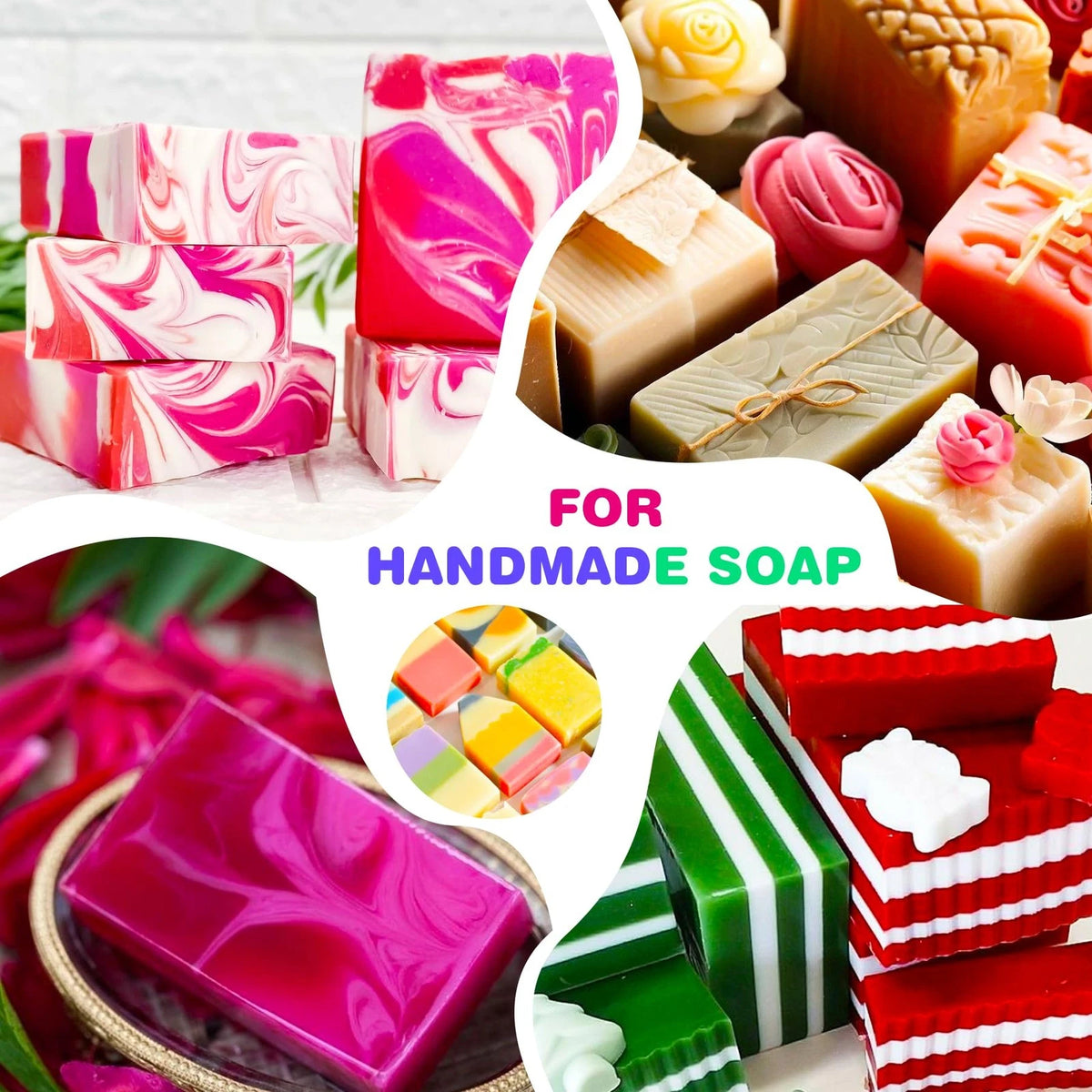 20 Colors Soap Dye for Bath Bombs (Skin Safe)