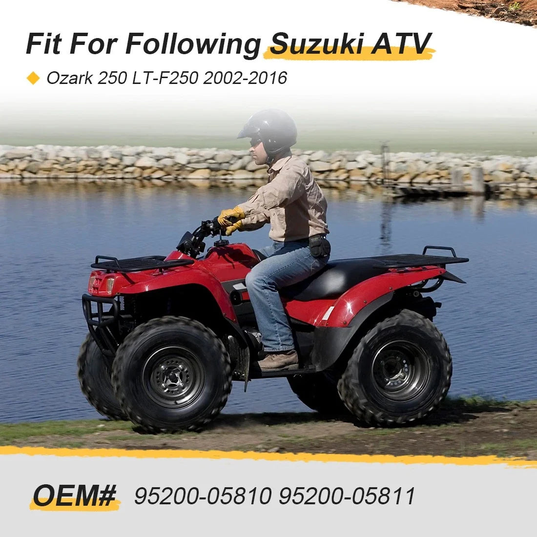Trailer Hitch for Suzuki LTF250 Ozark (2002–2016) 95200-05810 95200-05811
