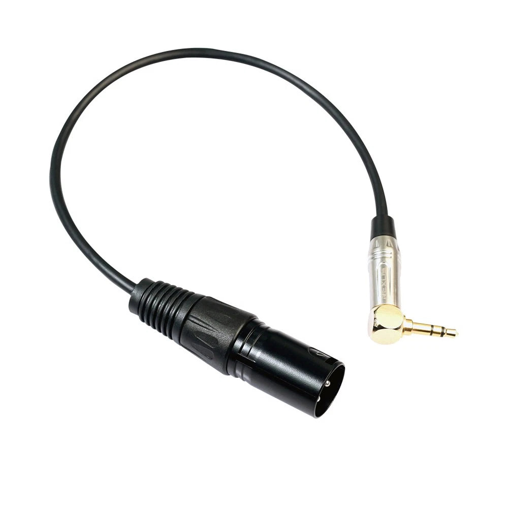 3.5mm TRS Male Right Angle to 1/4" Female Stereo Extender Adapter Cable