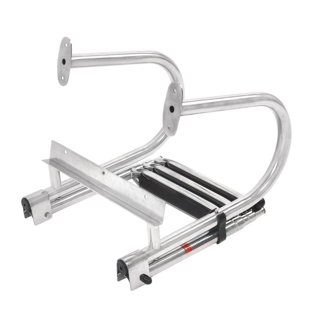 3 Step Boarding Ladder for Boats (Portable Dual-Handle, Stainless Steel)