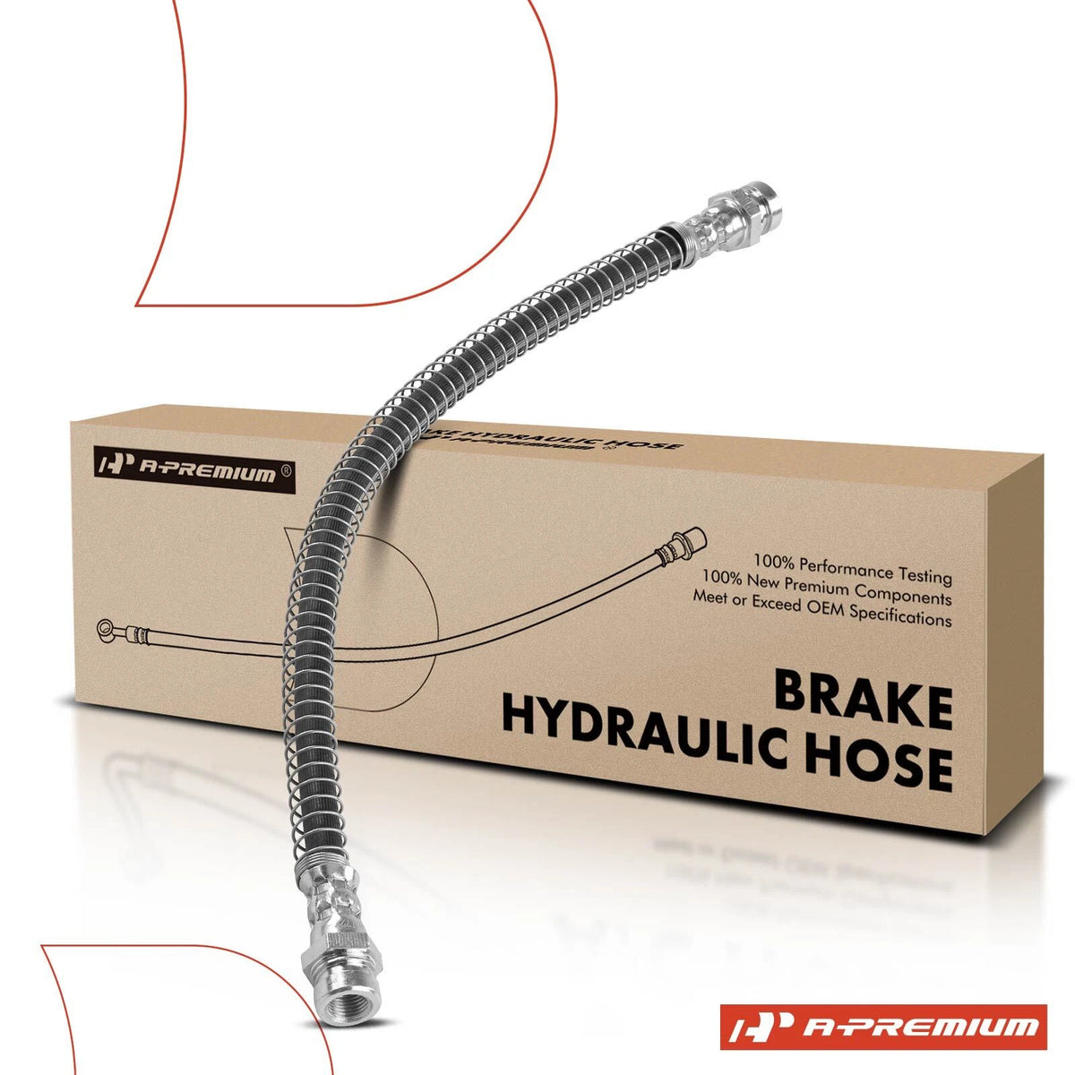 Rear Right Inner Brake Hydraulic Hose for Kia Sorento (2003–2006) H620959, 587363E000, 2201727
