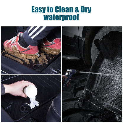 Set of 4 TPE Rubber Floor Mats for Volkswagen Jetta (2019–2023)