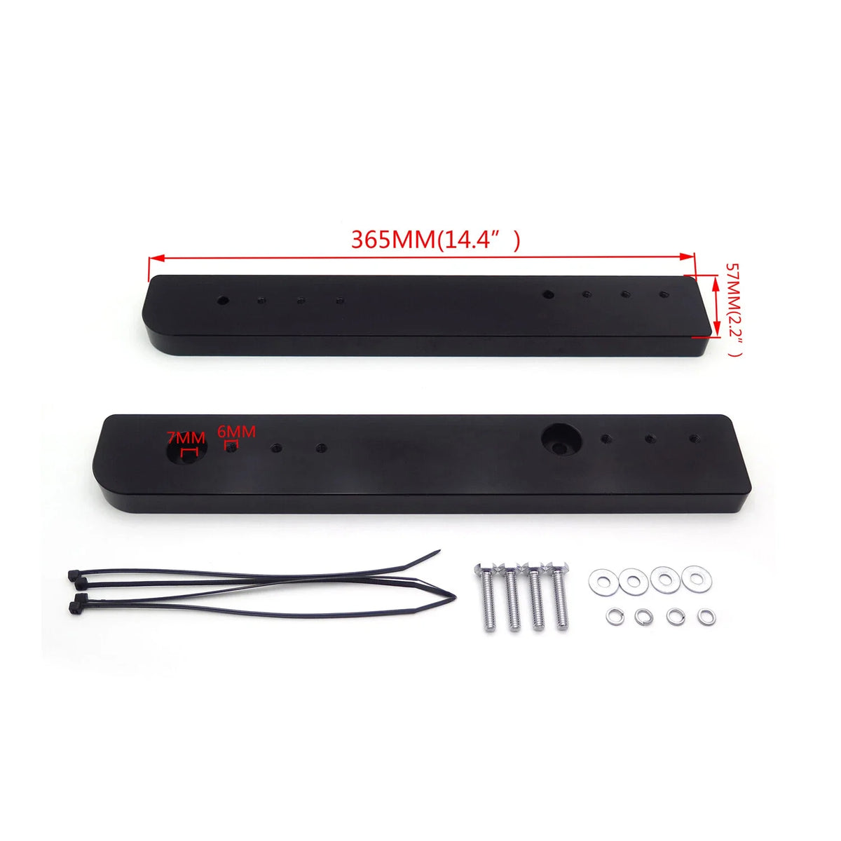 King Tour Pak Trunk Relocate Mount Plate Kit for Harley Touring (2014–2019)