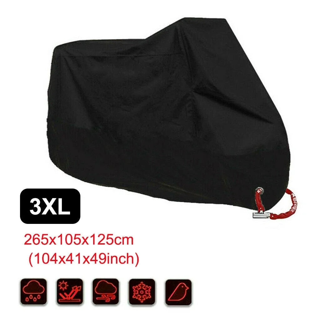 3XL Waterproof Motorcycle Cover for Harley-Davidson Ducati Dyna Diavel