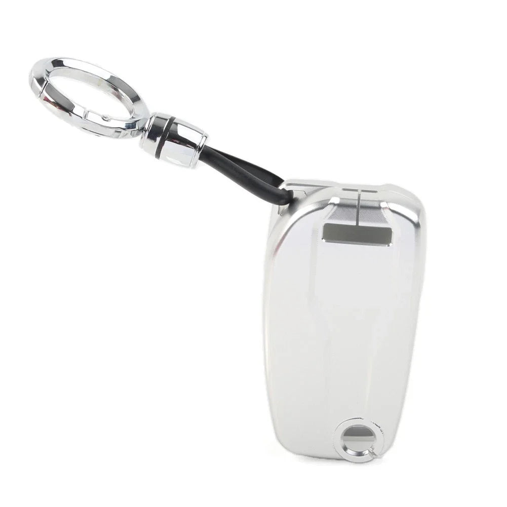 Key Case Shell Cover for Ducati Diavel (2011–2023) - Aluminum Alloy Silver