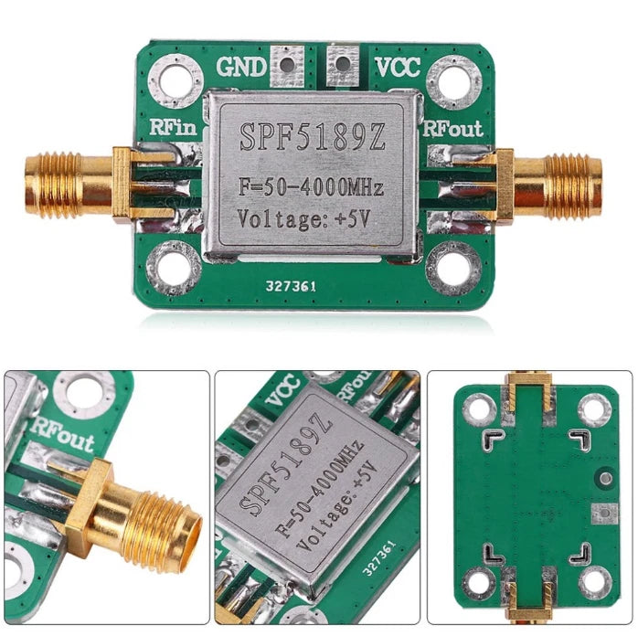 2X RF Low Noise FM Amplifier Signal Receivers SPF5189 (50-4000 MHz)