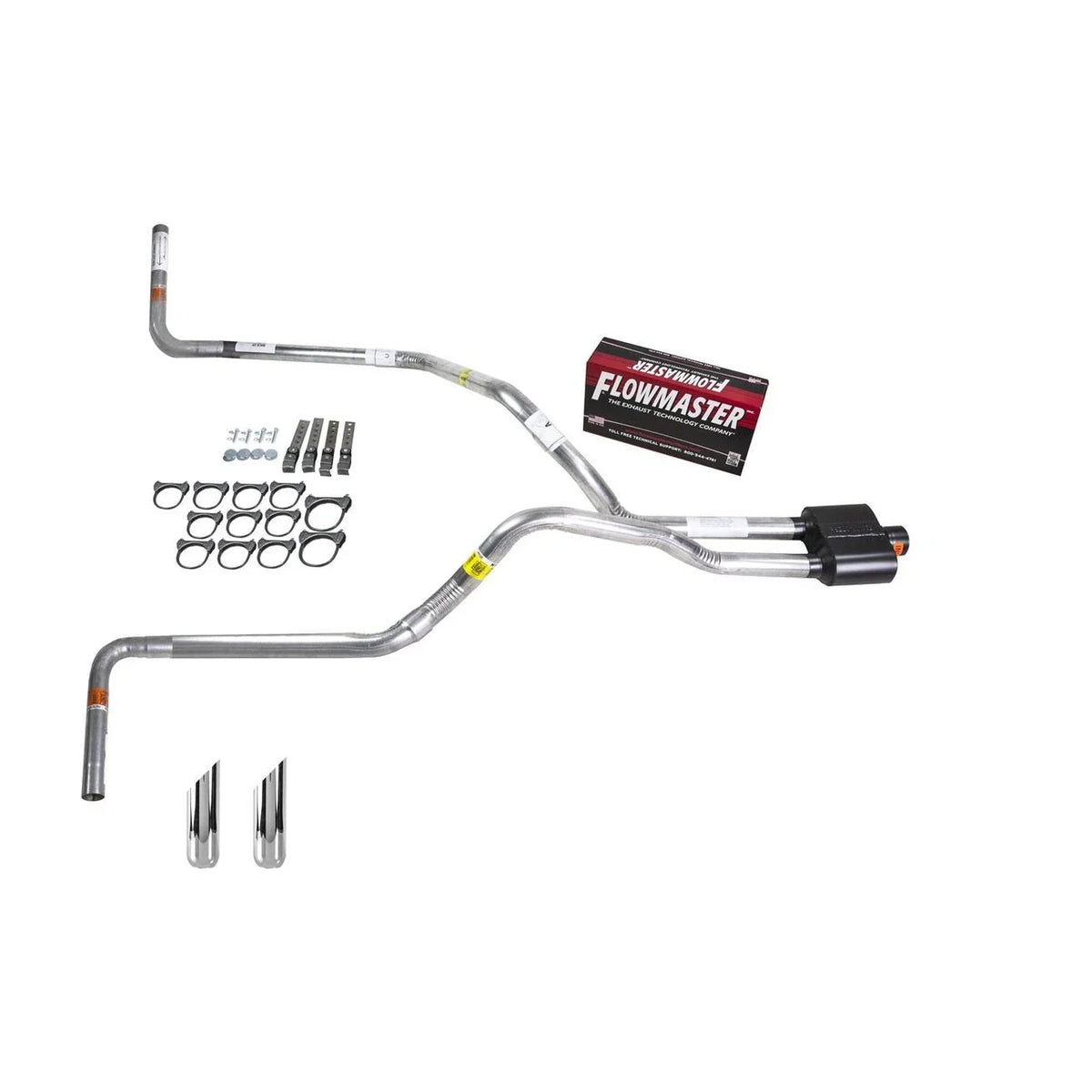 Dual Exhaust 2.5" Pipe for Ram 1500 2500 3500 (2007–2008) Flowmaster Super 10