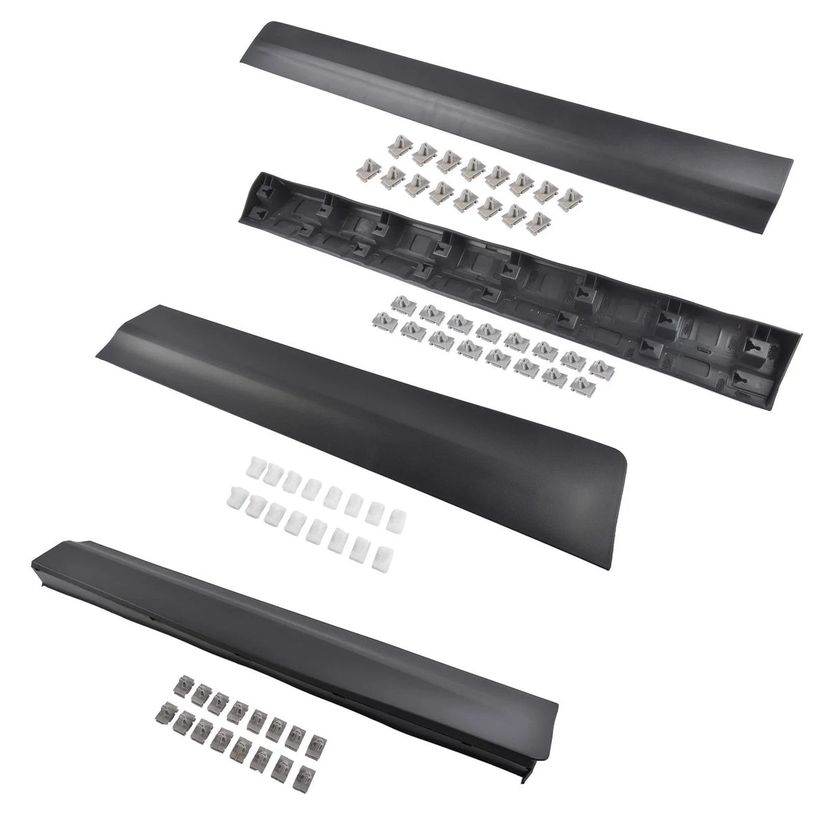 Set of 4 Lower Door Trim Molding for Cadillac XT5 (2017–2025) Black