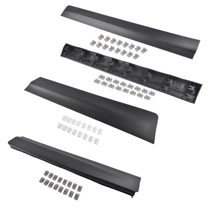 Set of 4 Lower Door Trim Molding for Cadillac XT5 (2017–2025) Black