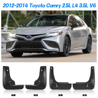 Splash Mud Guards Flaps for 2012–2014 Toyota Camry Sedan (4-Door) (2.5L/3.5L)
