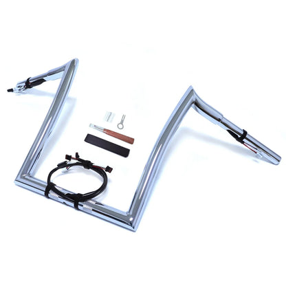 Chrome 16" Prewired Handlebar 1.25" for Harley Road Glide (2016–2023)