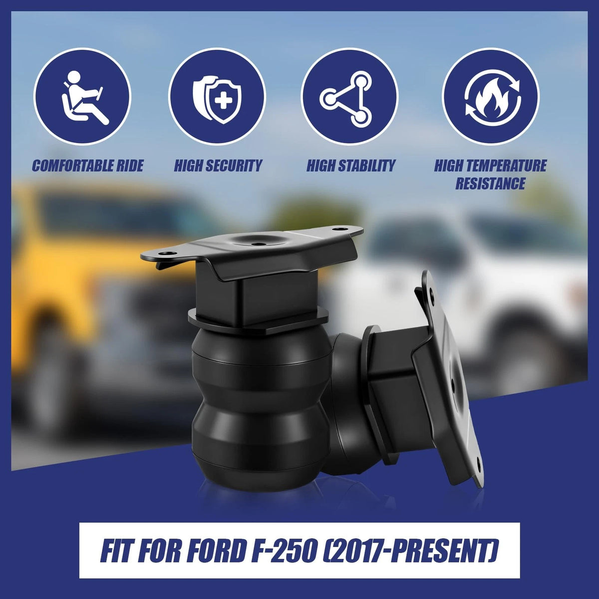 2X Rear Bump Stop Rubber Kit for F-250 Super Duty