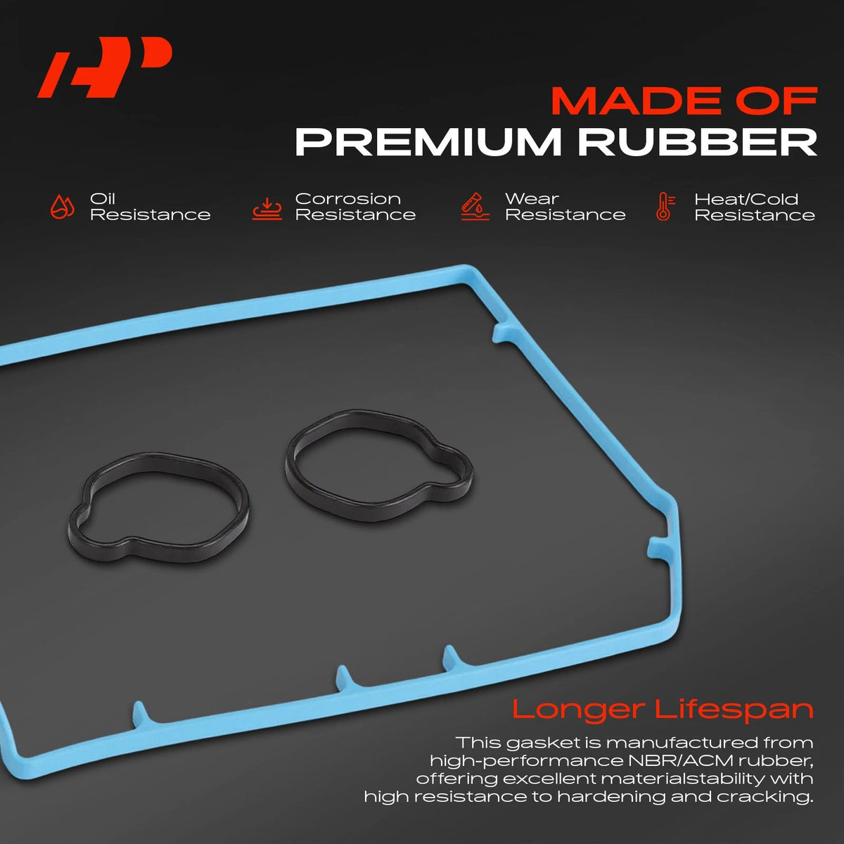 Set of 2 Engine Valve Cover Gaskets for Subaru Forester Impreza Legacy (1998)