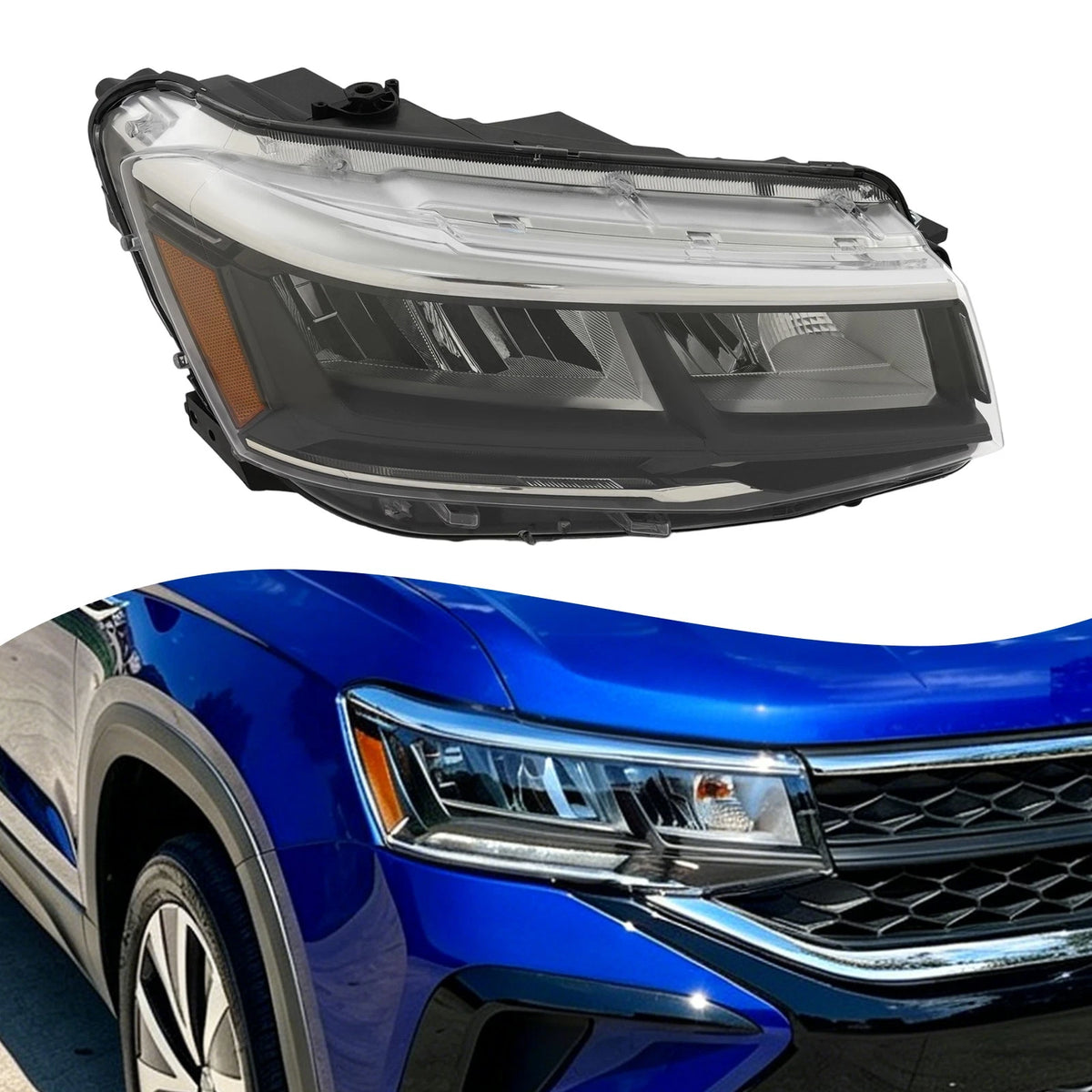 Right Front Side Headlight for Volkswagen Taos (2022–2024) 2GJ941036 LED
