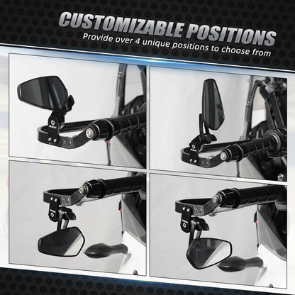 Quick Flip Mirror Mount for Kawasaki KLR650 KLR250 (2008–2023)