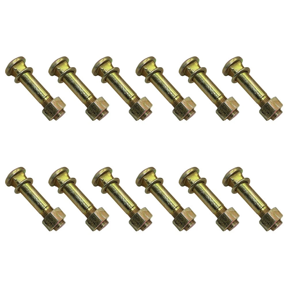12X Wheel Stud with Washer & Nut for David Brown