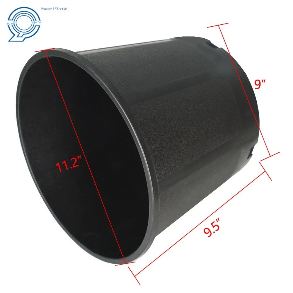 Set of 10 Black Thermoformed Nursery Pots for Plants (3 Gallon)