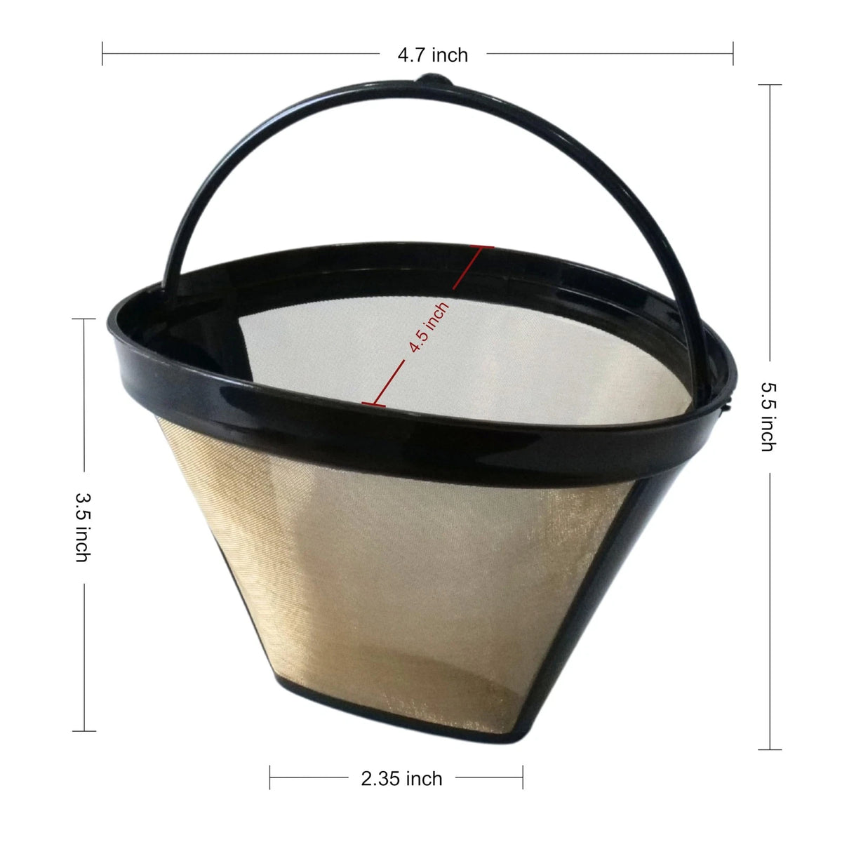 Reusable Coffee Filter #4 Cone for 8-12 Cup (No Year Range)
