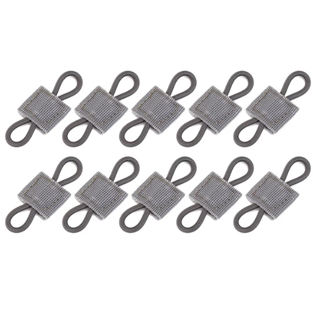 10PC Elastic Molle PTT Retainer Ribbon Buckle for Tactical Backpack Accessory