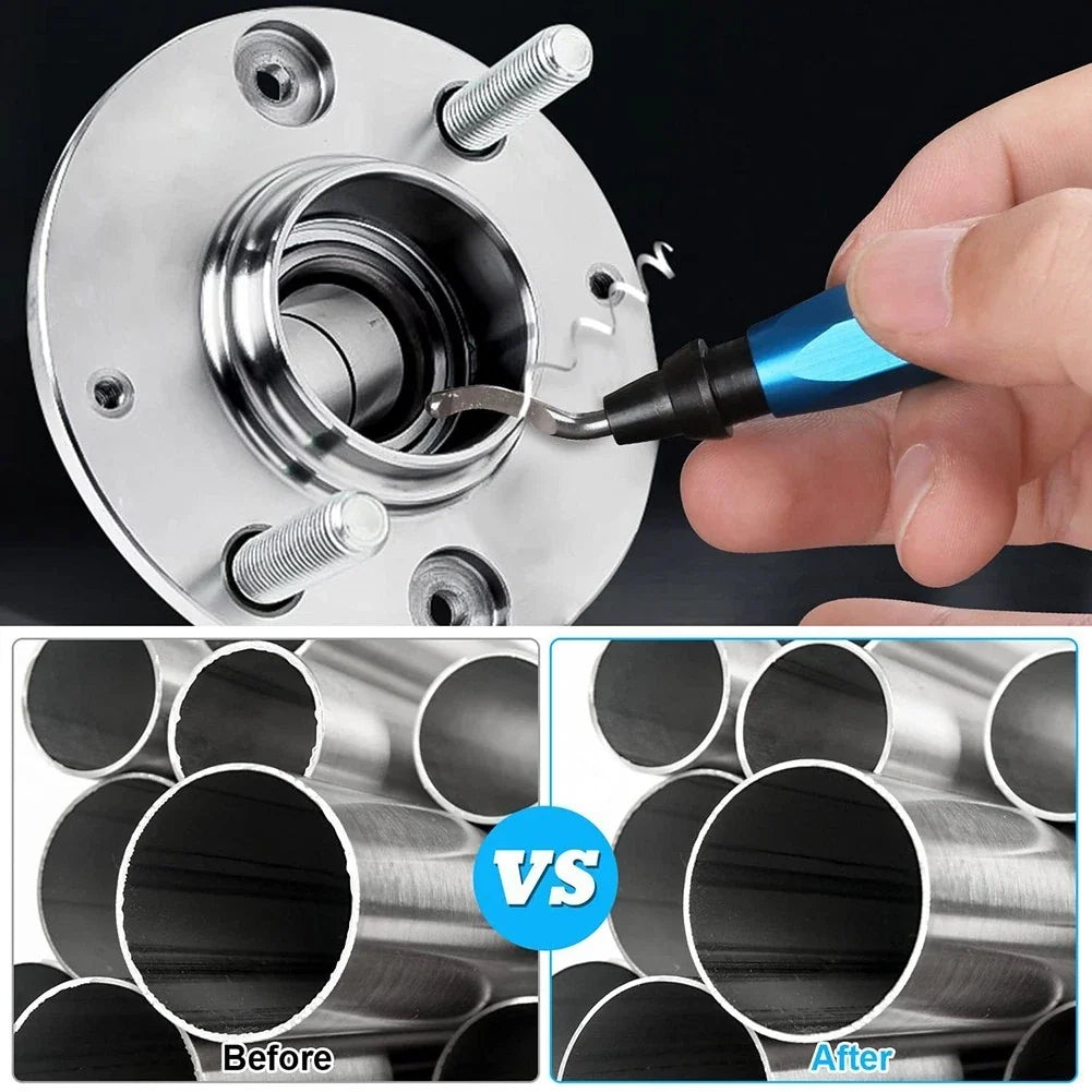 Deburring Set for 3D Printing with Hardened Alloy Steel Files and Blades