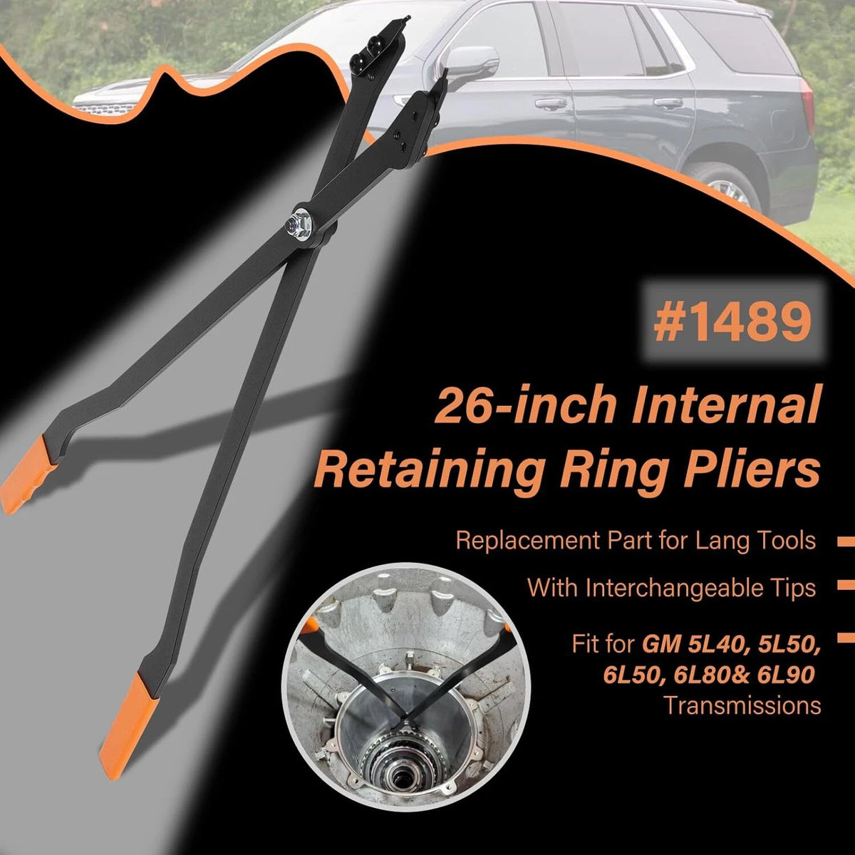 Set of 2 Internal Retaining Ring Pliers for GM Transmissions (5L40, 5L50, 6L50, 6L80, 6L90)
