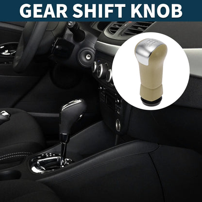 5 Speed Manual Gear Shifter Knob for Nissan Qashqai (2006–2013) Beige Plastic