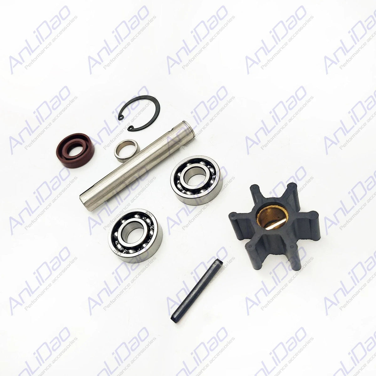 Sea Water Pump Shaft Flexible Impeller Kit for Volvo Penta (21951414, 875756)